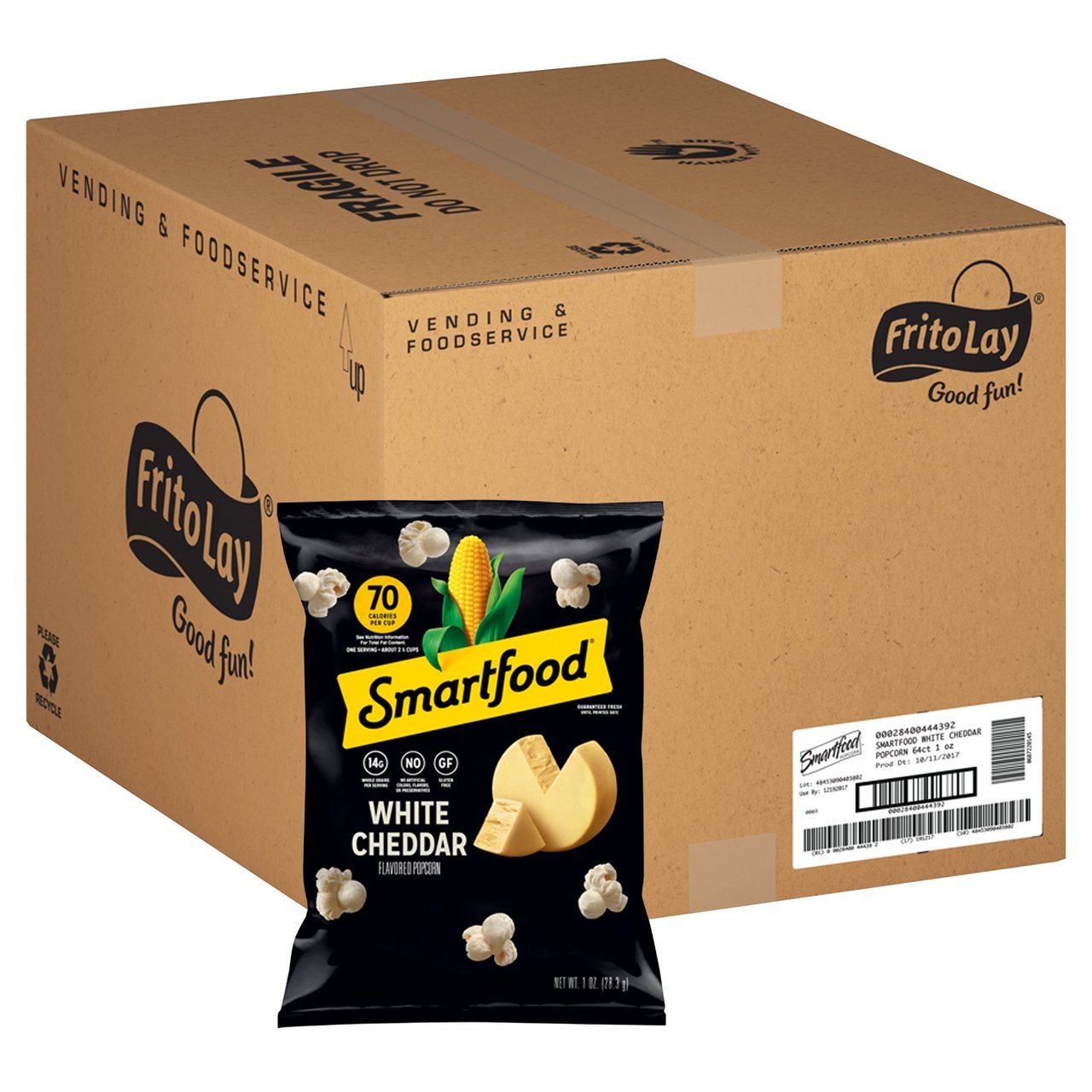 FRITO-LAY SMARTFOOD WHITE CHEDDR 64CT/1.0 OZ - Image 1