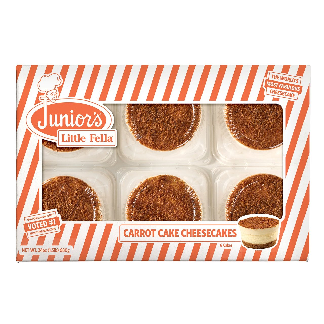 Junior's Carrot Cake Cheesecake, 24 Ounces - Image 1