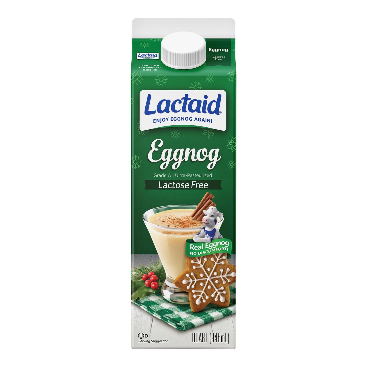 Lactaid Lactose-Free Eggnog 32 fl oz (1 qt) - Image 1