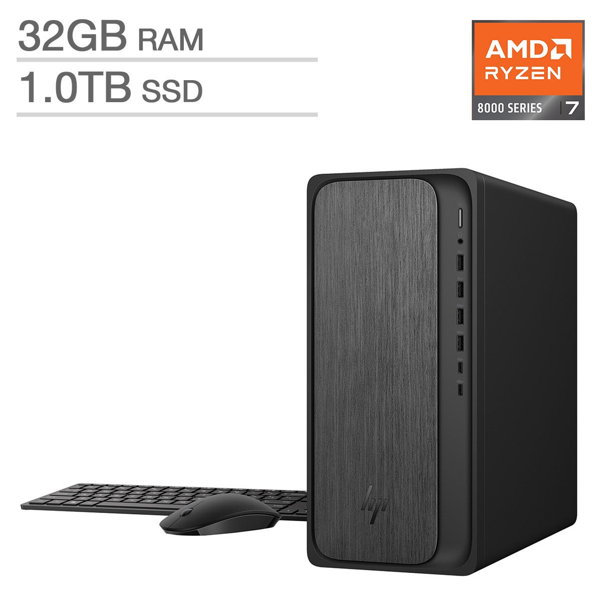 HP M02-0127C OmniDesk Desktop R7/32GB/1TB SSD - Image 1