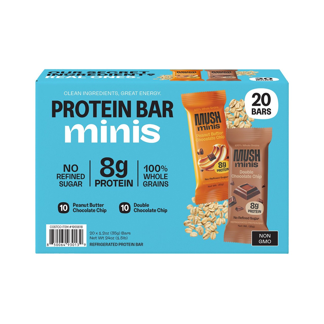 MUSH Protein Bar Minis 24.6 Ounce Box - Image 1