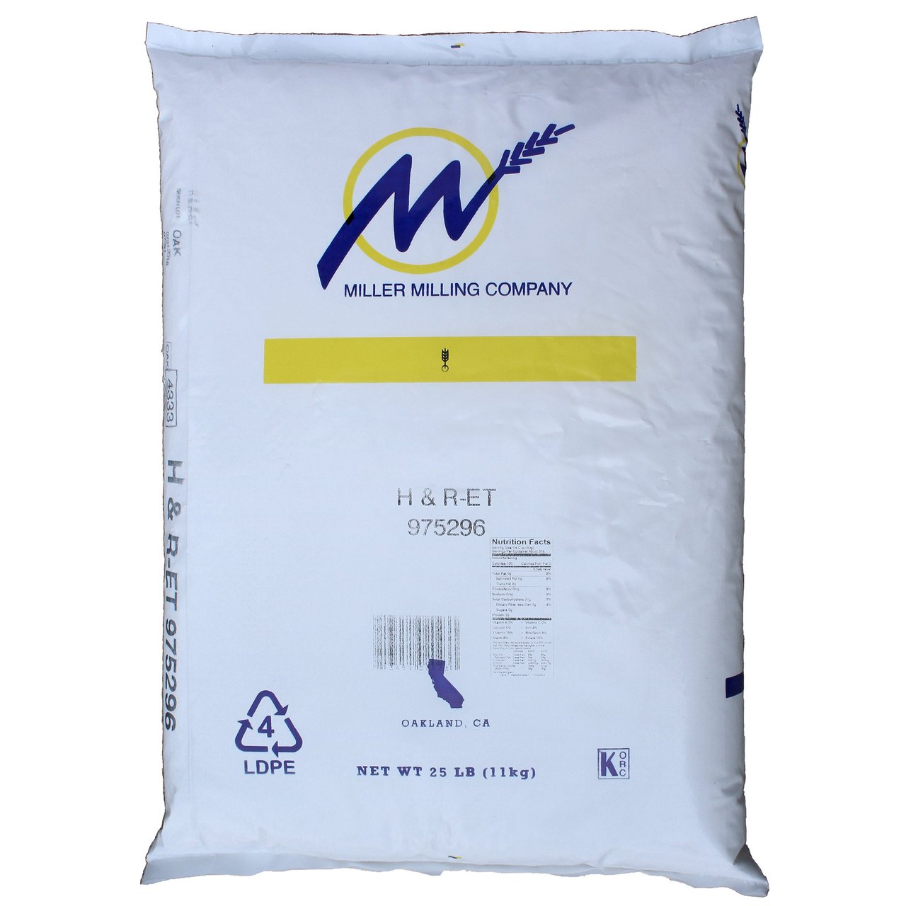 Miller Milling All Purpose Flour, 25 Pounds - Image 1
