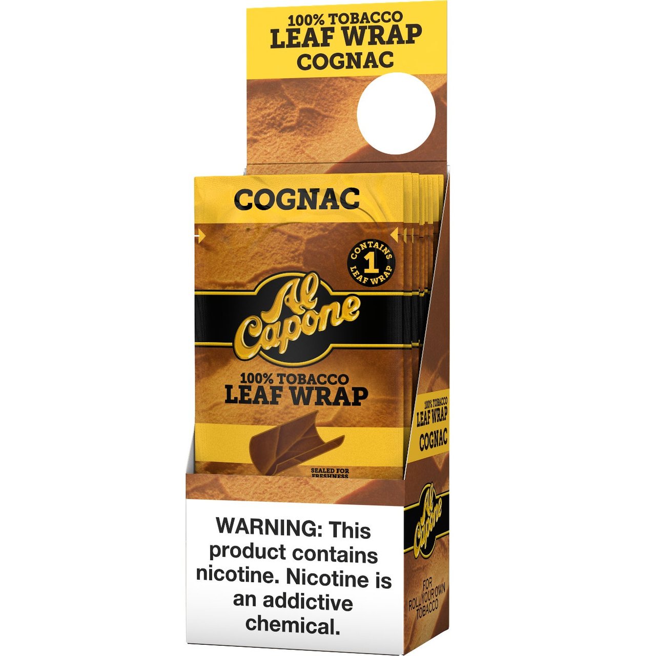 Al Capone Cognac Leaf Wrap, 18-Count