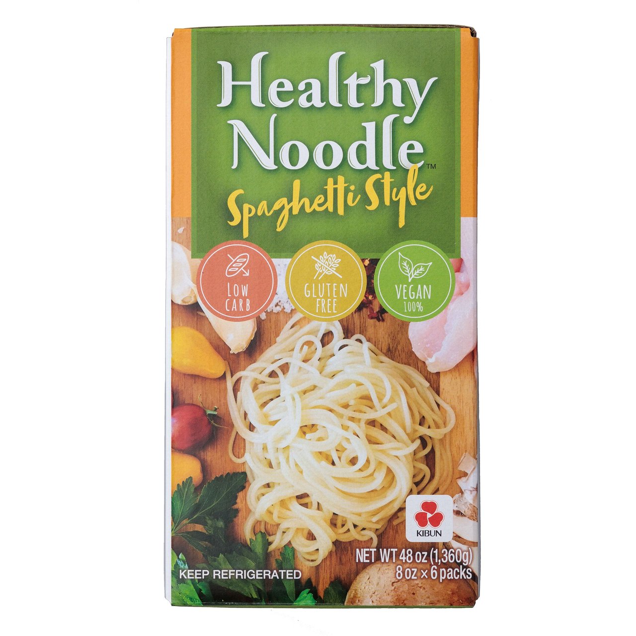 Kibun Healthy Noodle Spaghetti Style, 6 Packages of 8 Ounces Each - Image 1