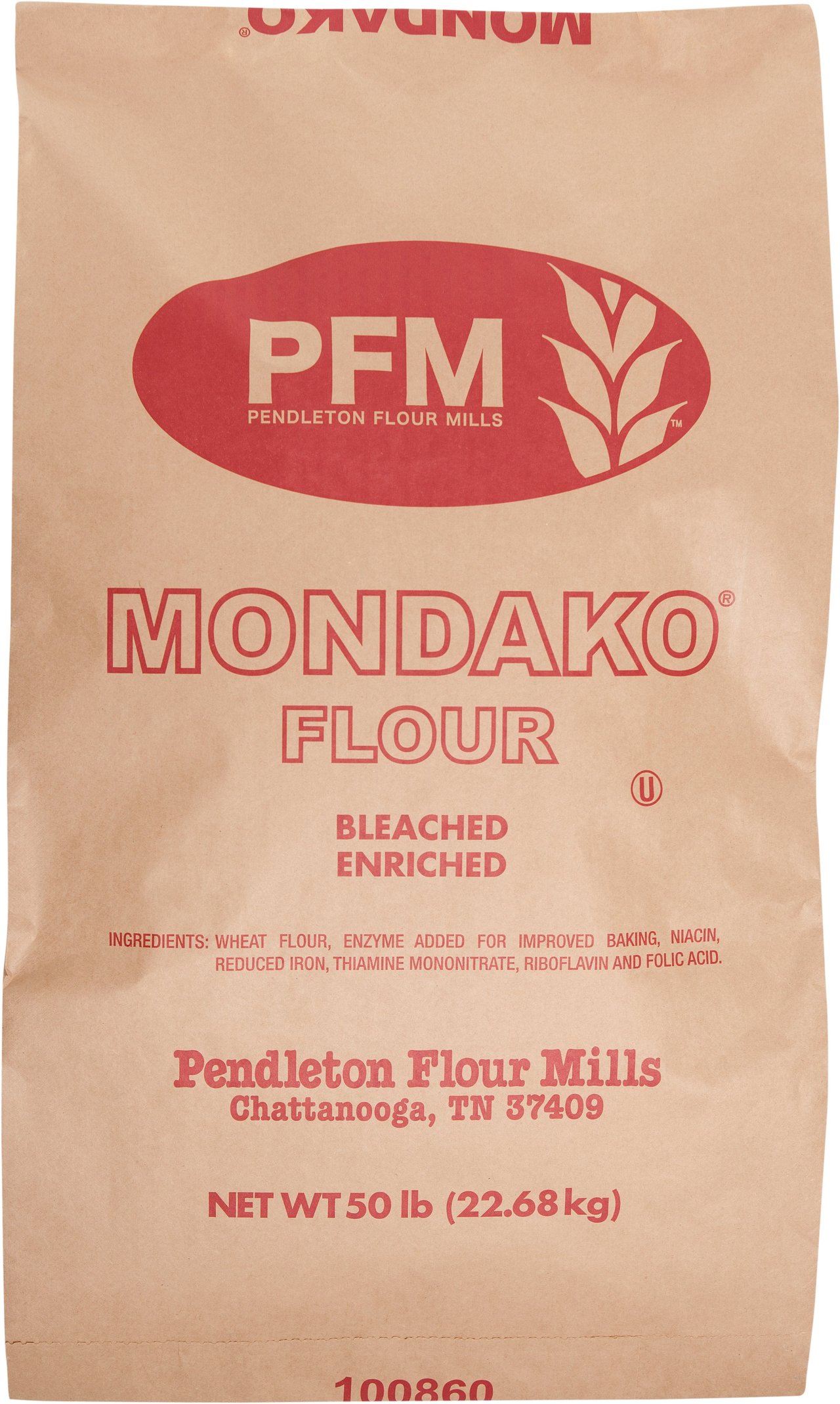 Pendleton Flour Mills Mondako Bleached Enriched Flour 50 lb