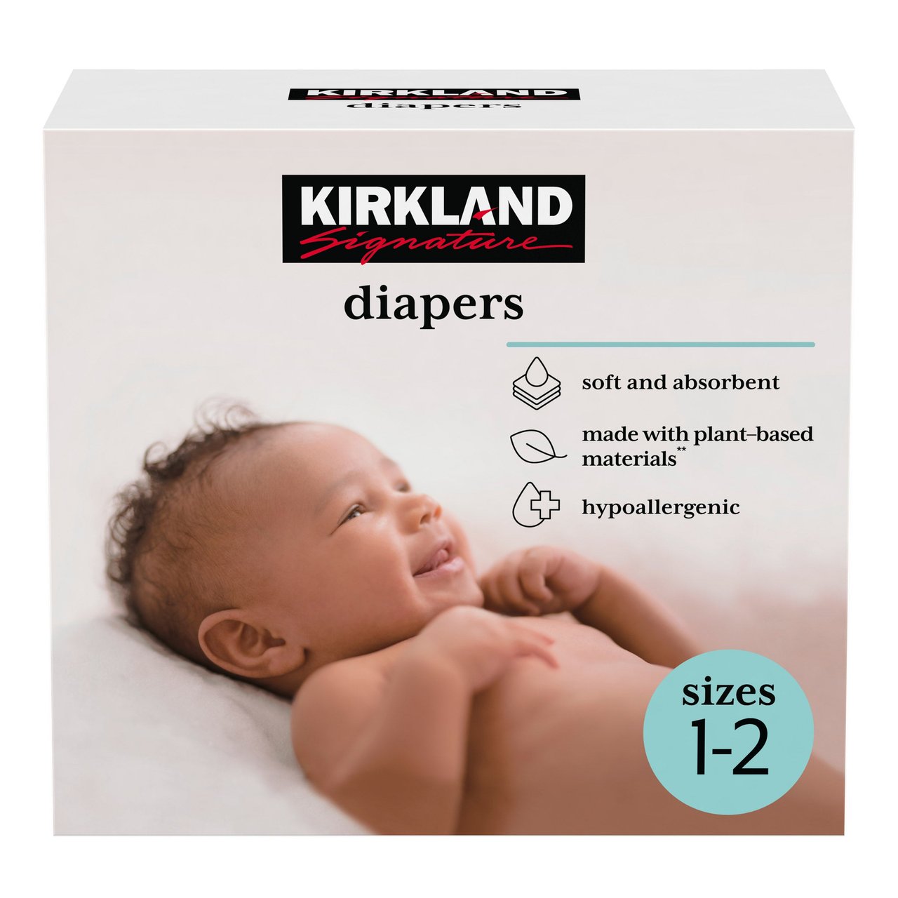 Kirkland Signature Diapers Size 1, 192 Count - Image 1