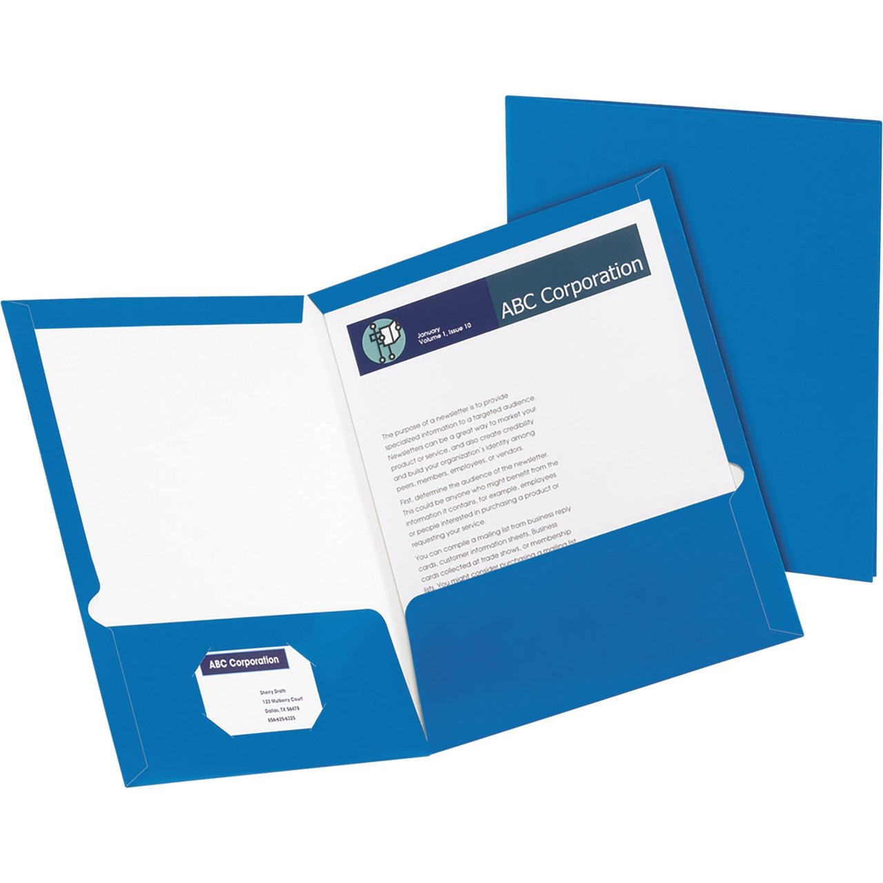 Oxford Laminated Blue Folder OXF51701 25CT