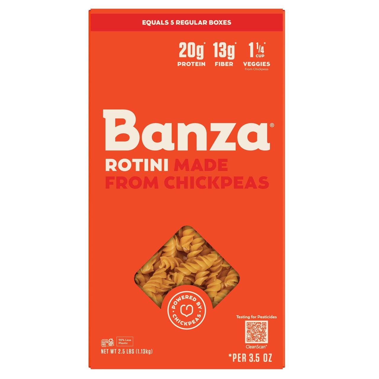 Banza Chickpea Rotini Pasta 40 oz - Image 1
