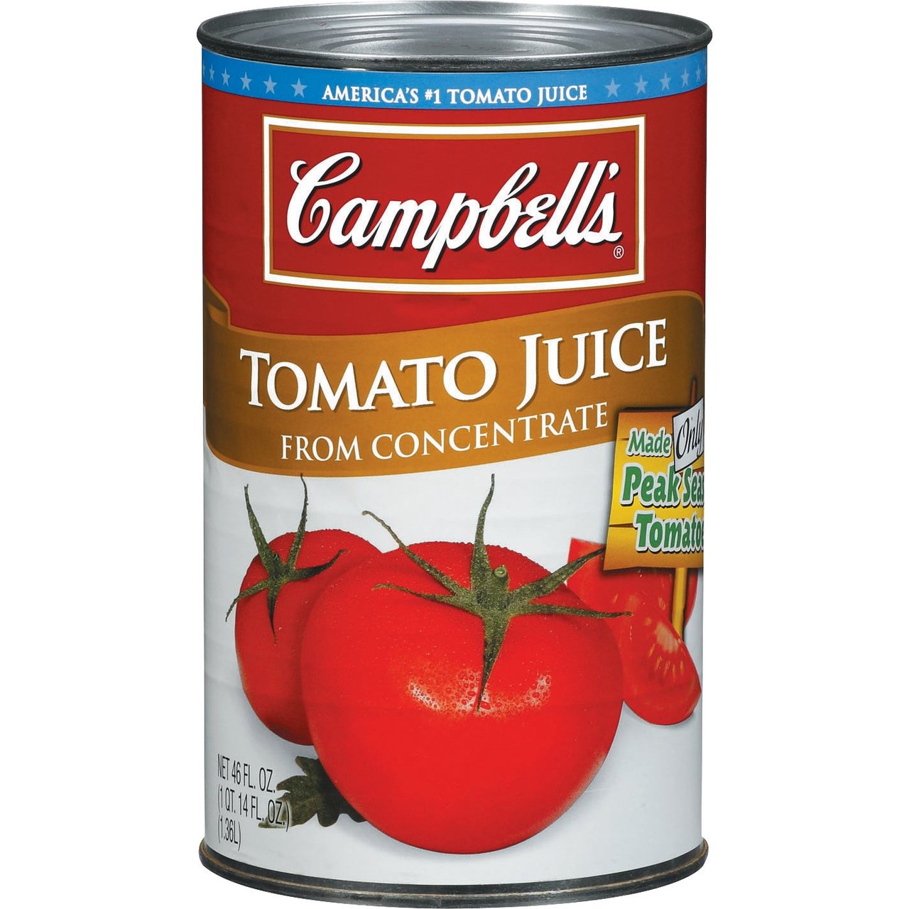 Campbell's Tomato Juice, 12 Pack of 46 fl oz Cans