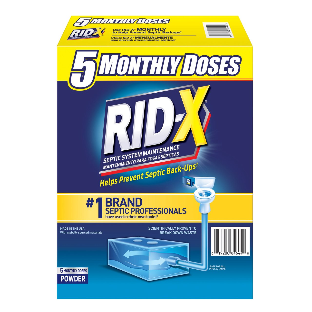 Rid-X Septic System Treatment 49 oz (5 Doses) - Image 1