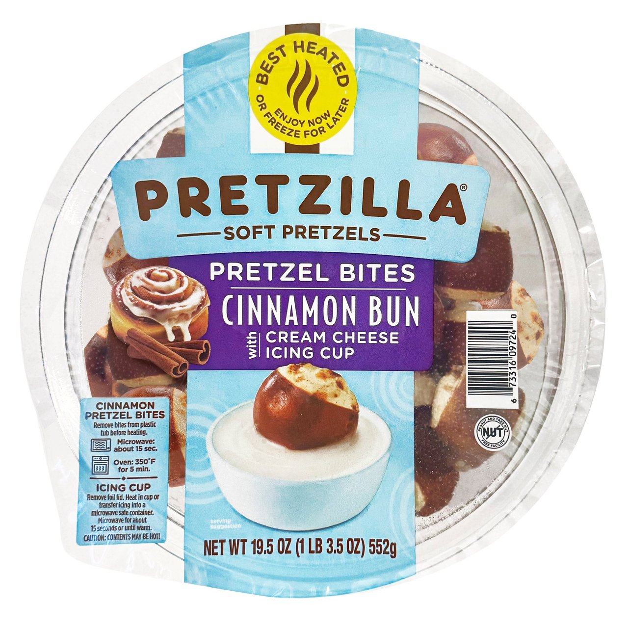 PRETZILLA CINNAMON PRETZEL BITES 1 LB 3.5 OZ - Image 1