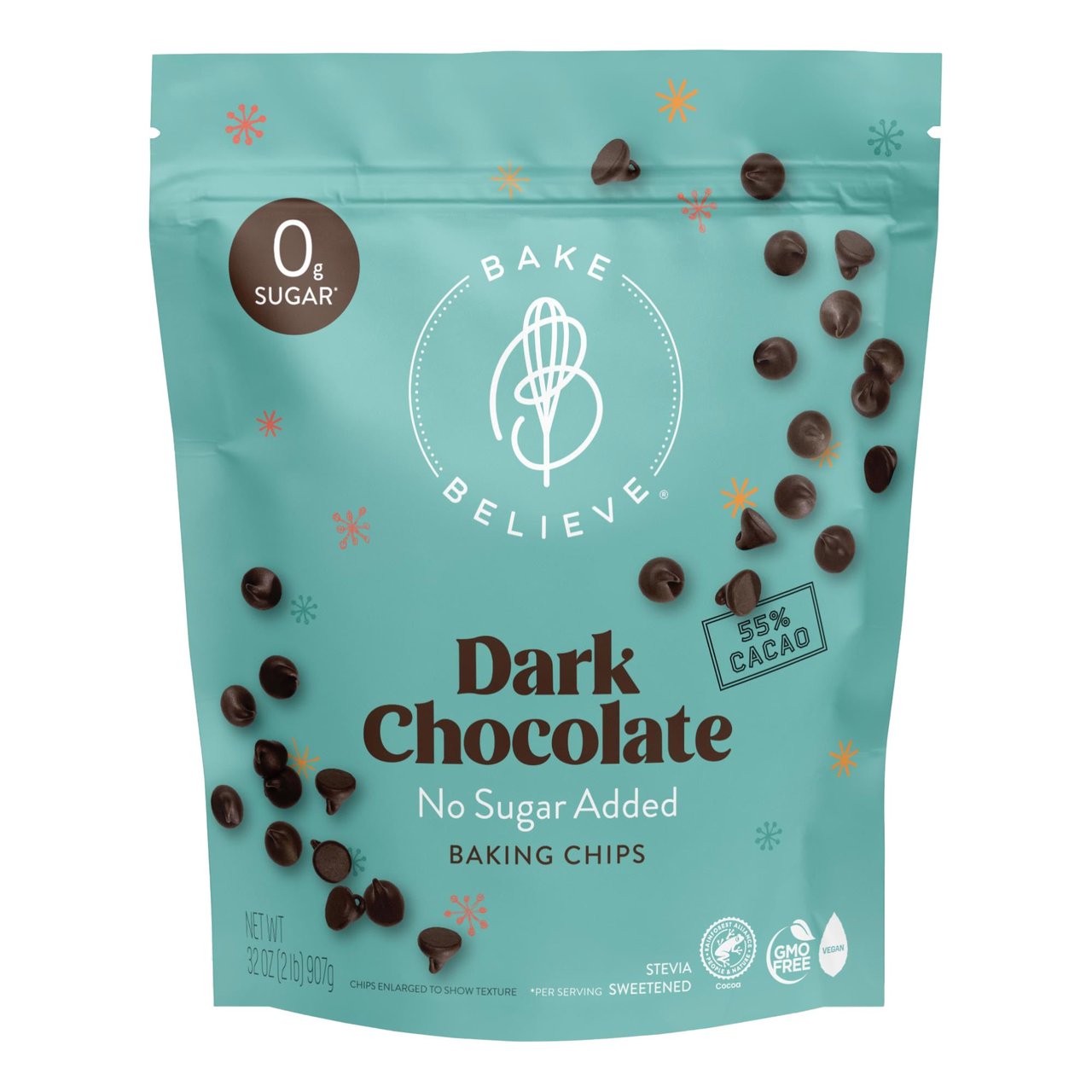 Bake Believe Dark Chocolate Chips, 32 oz - Image 1