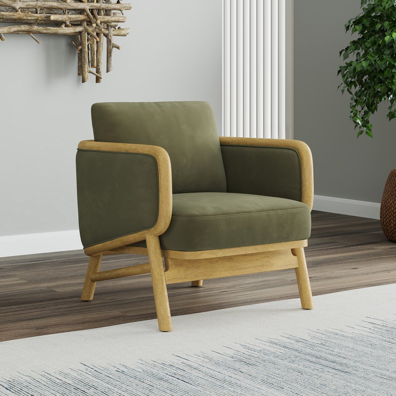 Thomasville Mokena Fabric Accent Chair - Image 1