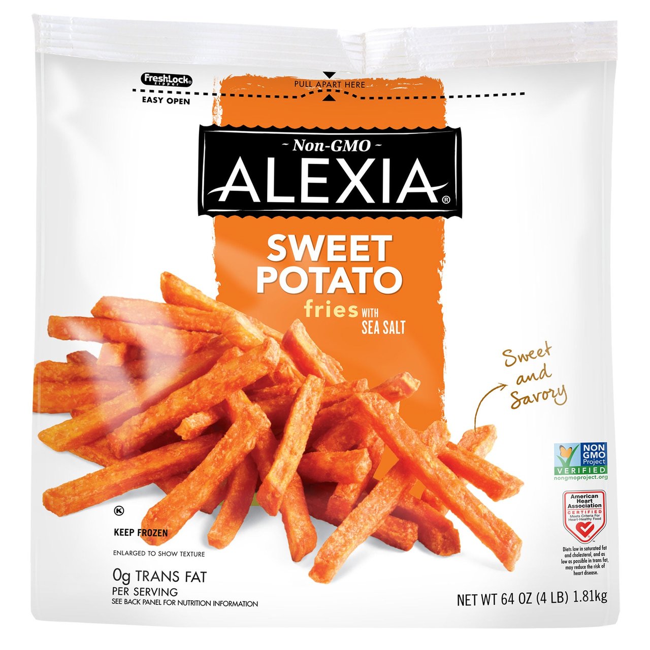 Alexia Foods Sweet Potato Fries with Sea Salt 4 lb