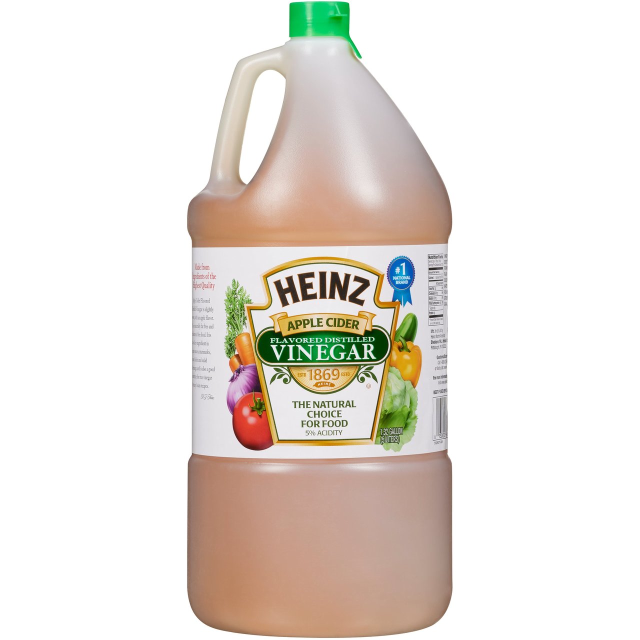 Heinz Apple Cider Vinegar 5 Liters (1.32 Gallon) - Image 1