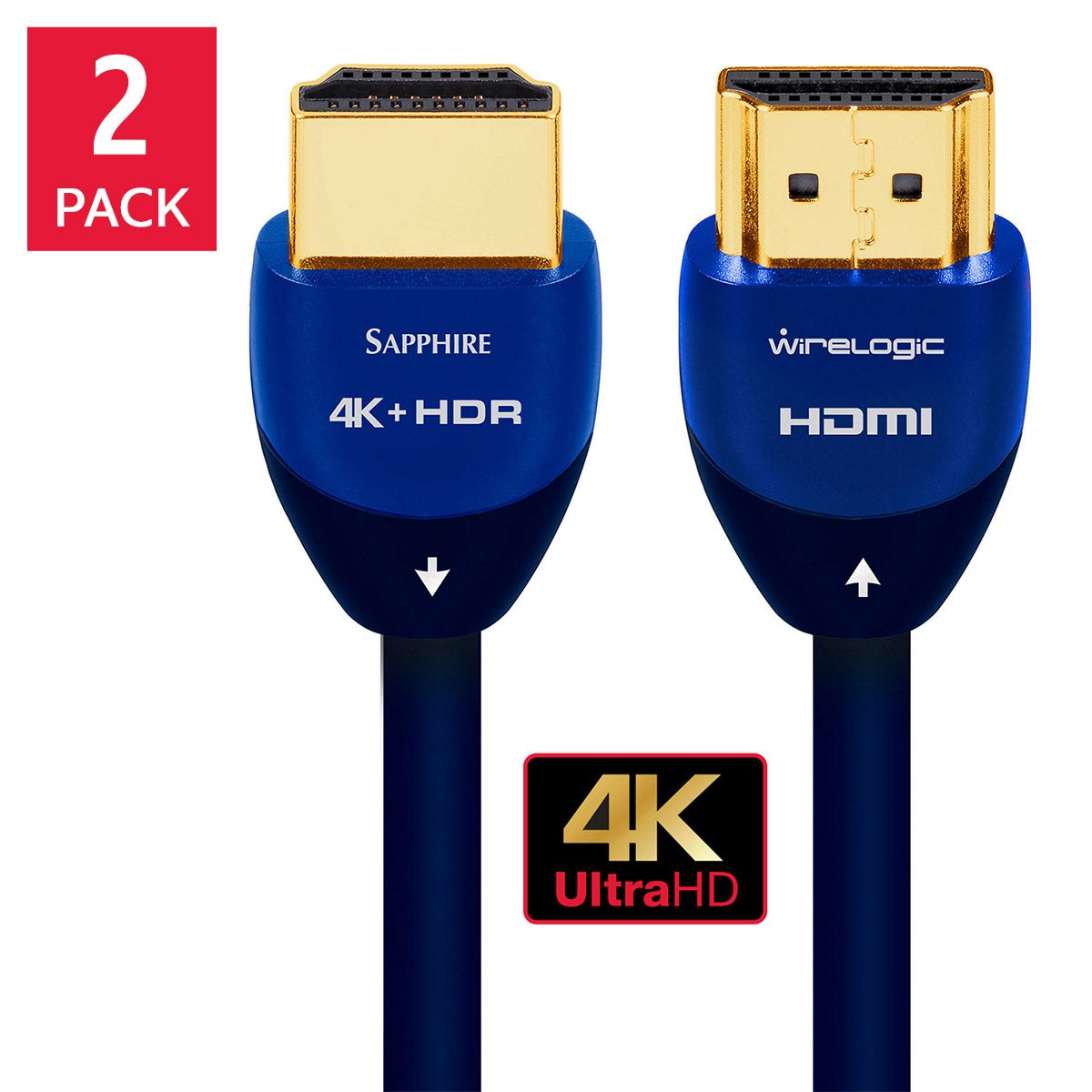 WIRELOGIC 12FT HDMI CABLE 2PACK WLCC2016