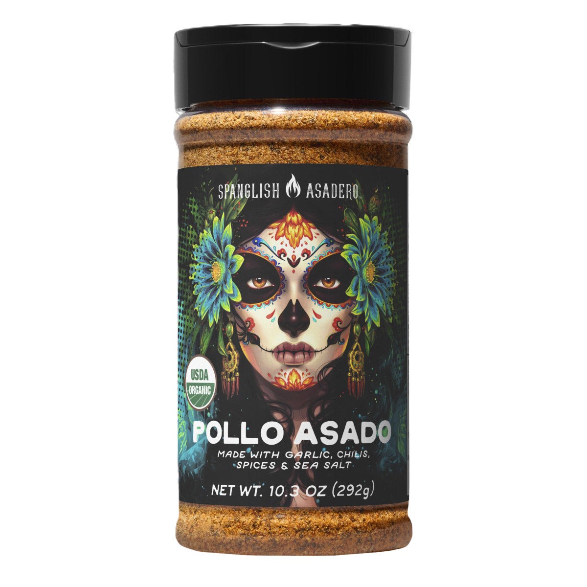 Spanglish Asadero Organic Pollo Asado Seasoning 10.3 oz - Image 1