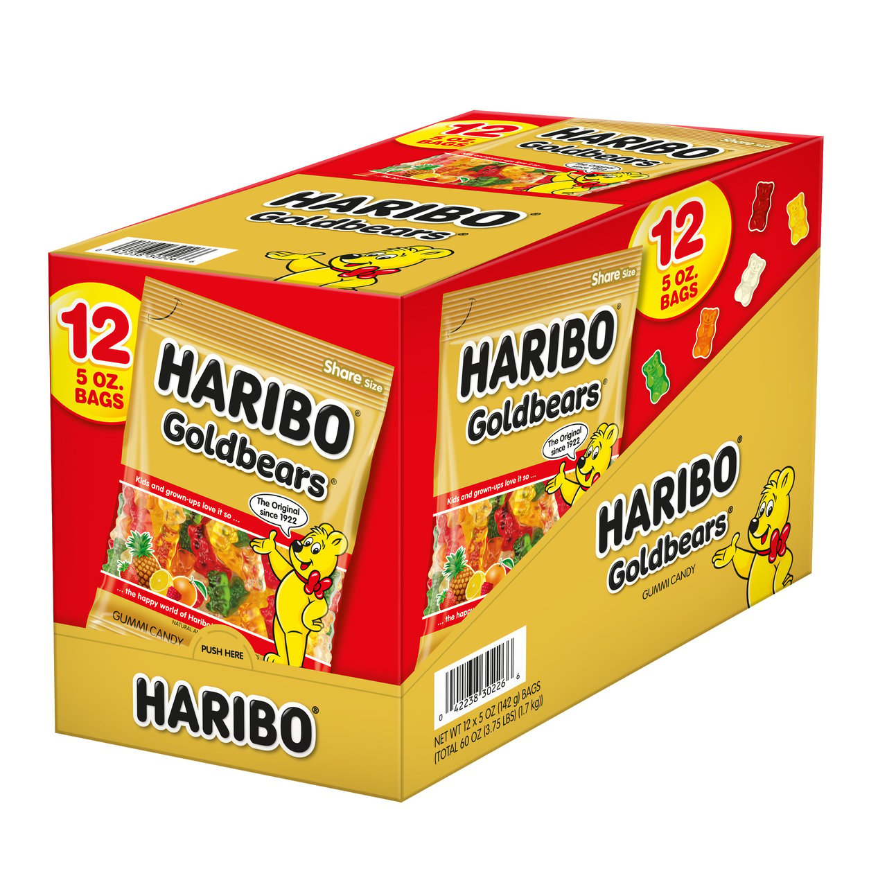 Haribo Goldbears Gummi Candy, 5 oz, 12-Count - Image 1