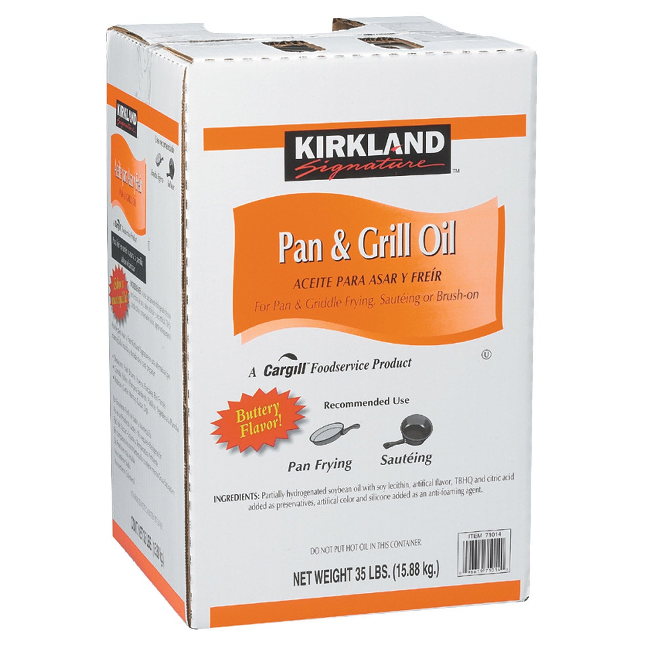 Kirkland Signature Pan & Grill Oil 35 lb - Image 1
