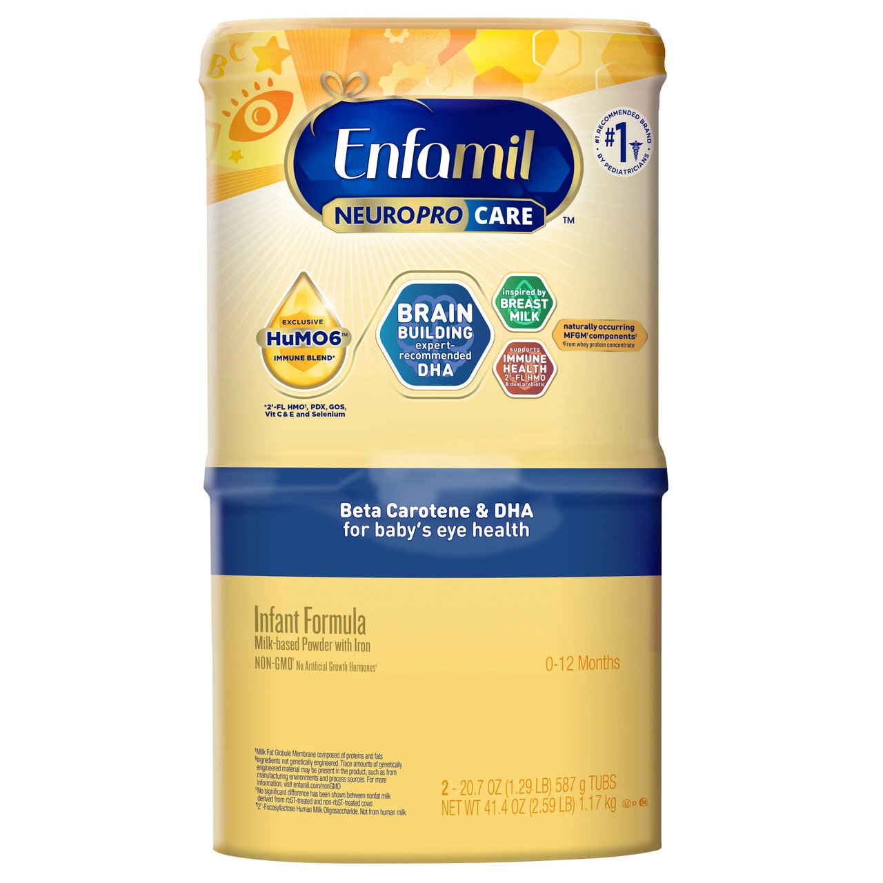 Enfamil NeuroPro Care Infant Formula 20.7 oz, 2-Pack - Image 1