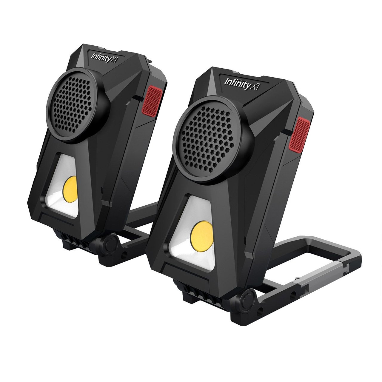 Infinity X1 700 Lumen Work Light with Bluetooth Speakers, 2-Pack - Image 1