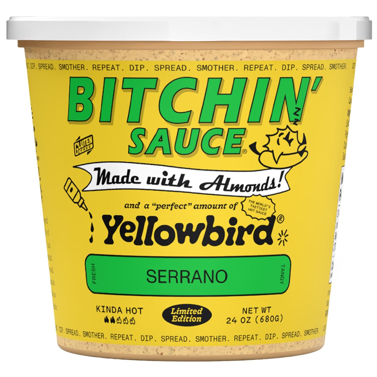 Bitchin' Sauce Yellowbird Serrano 24 oz - Image 1
