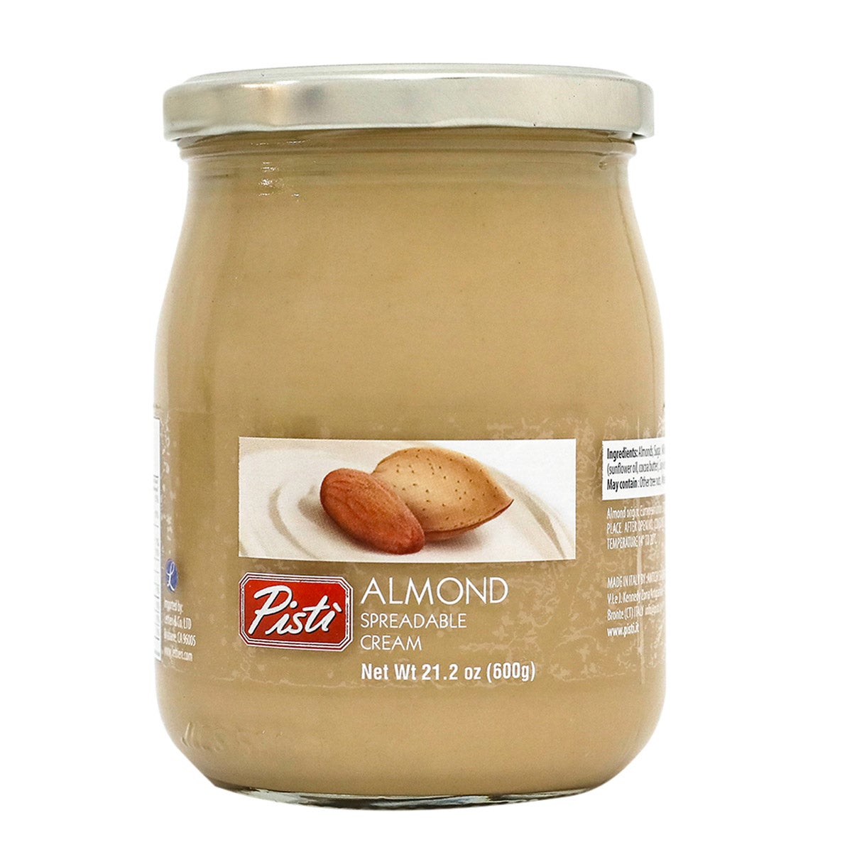 Pisti Spreadable Almond Cream, 21.2 oz Container