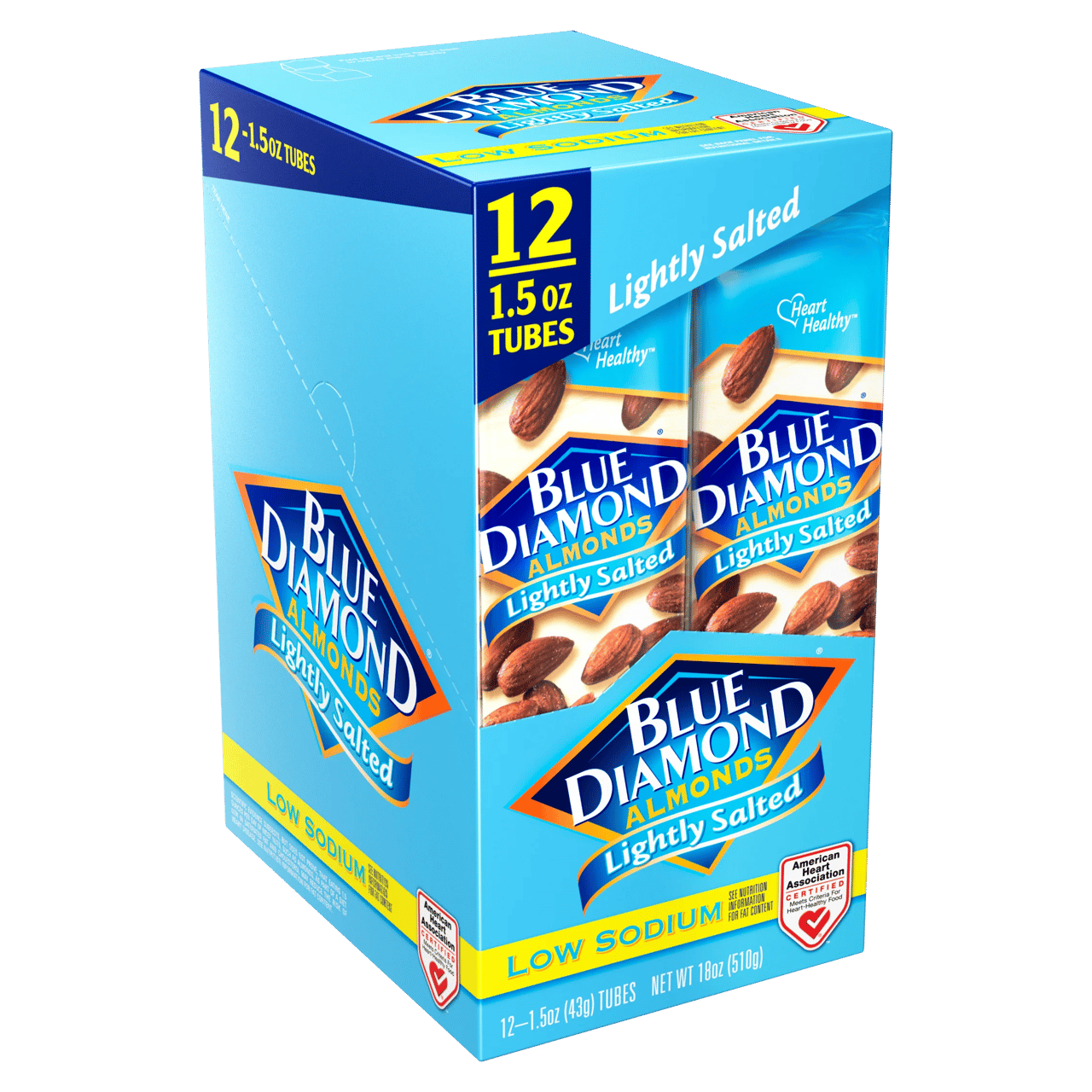 Blue Diamond Lightly Salted Almonds 12 CT / 1.5 oz - Image 1
