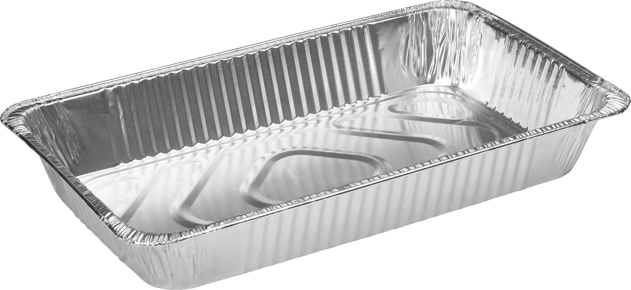 Durable Packaging Full Size Deep Aluminum Steam Table Pan, 50 CT