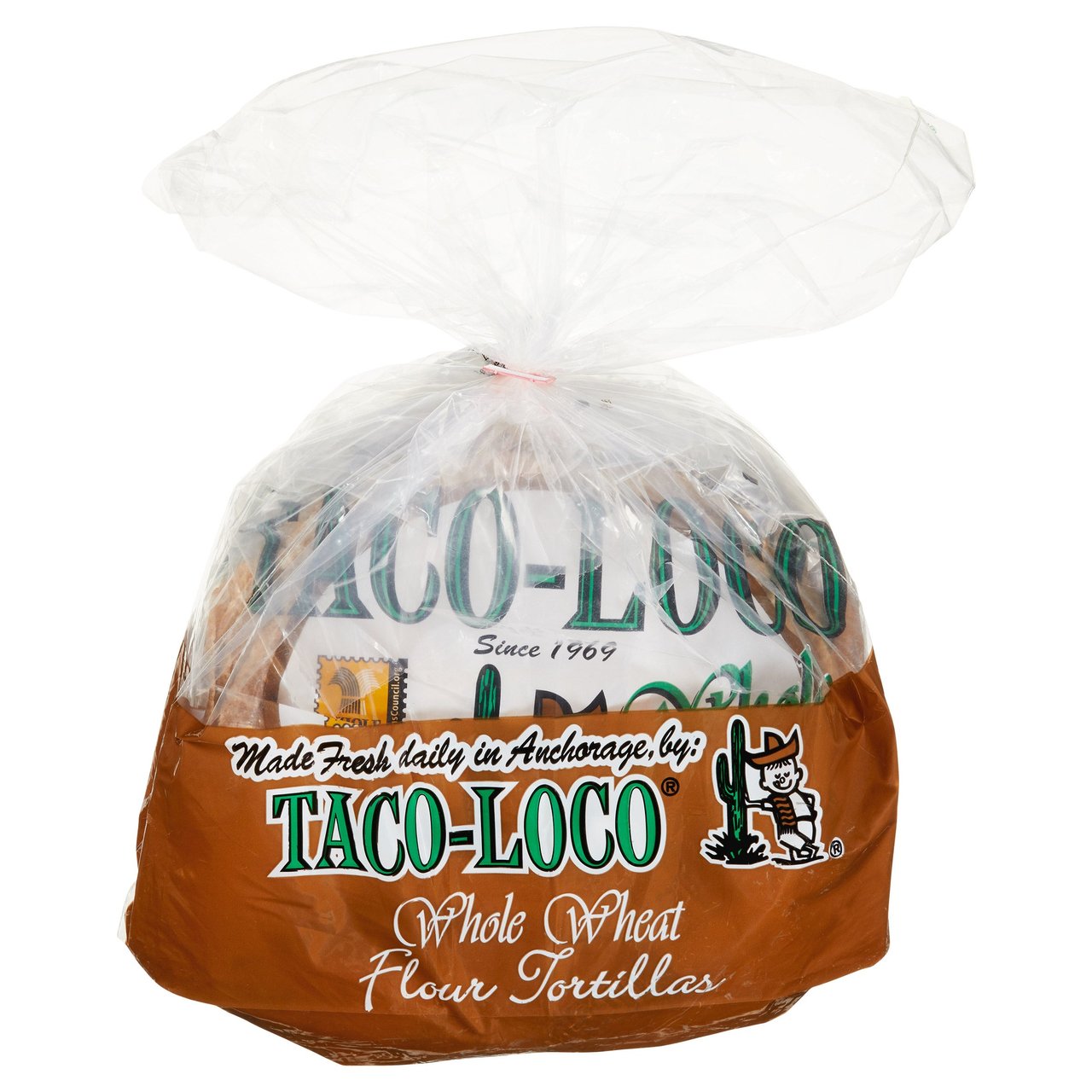 Taco Loco 8" Whole Wheat Tortillas, 3 x 10 Count (47.4 oz) - Image 1