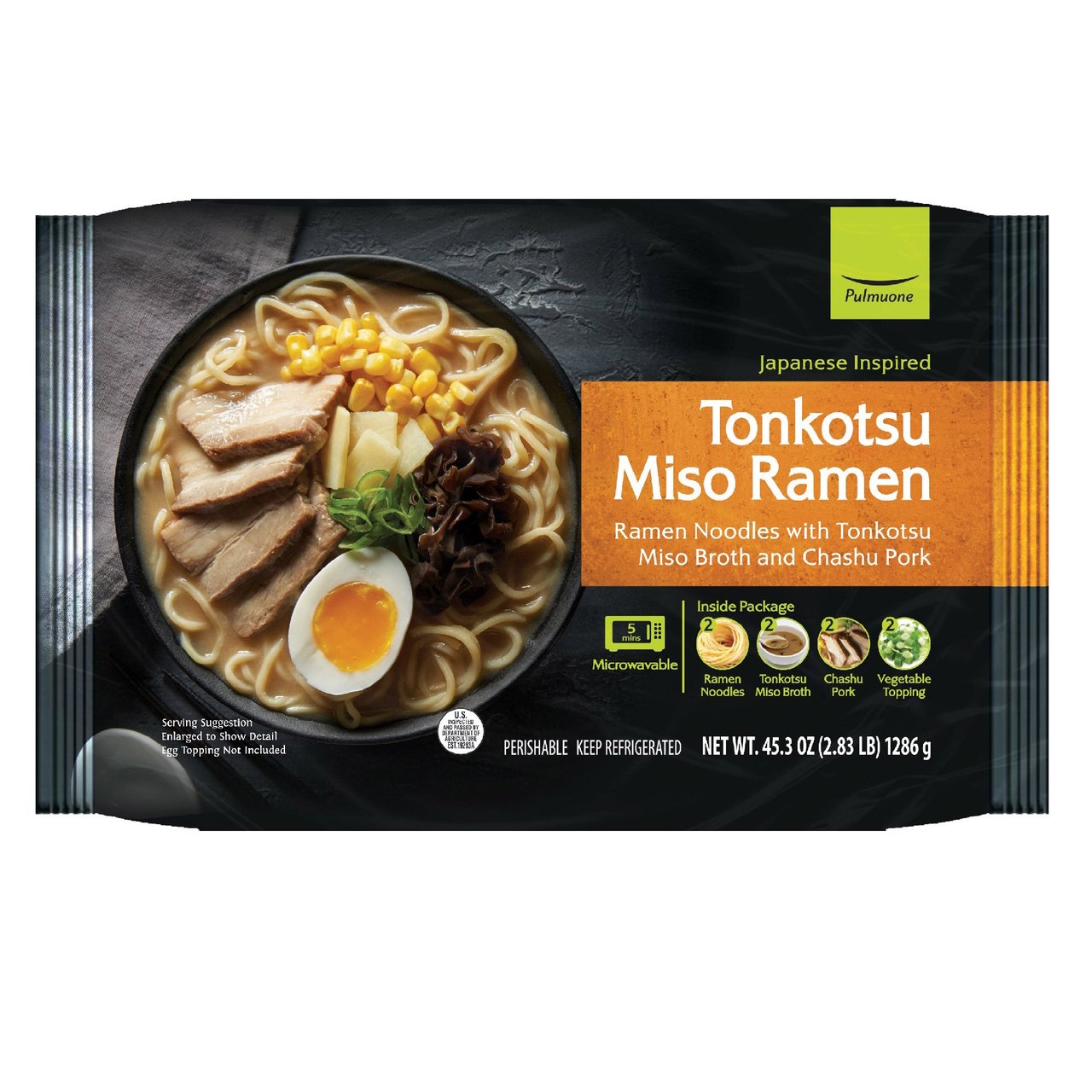 Pulmuone Tonkotsu Miso Ramen 41.8 oz (2.612 lbs) - Image 1