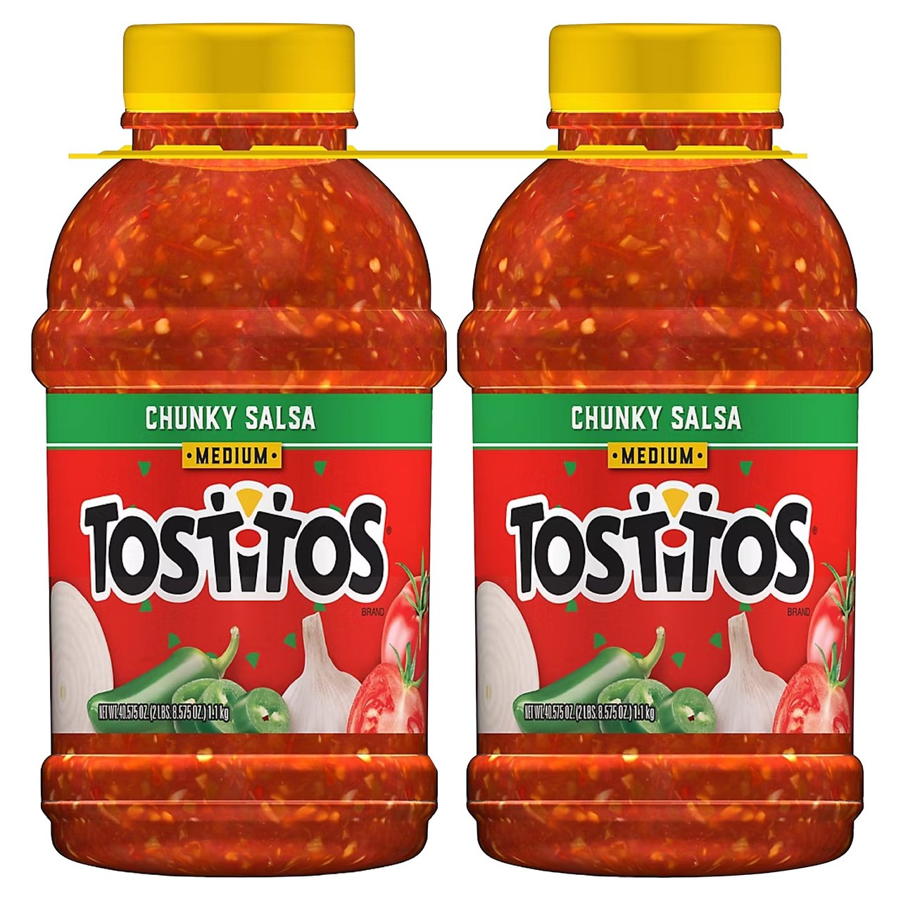 Tostitos Chunky Medium Salsa, 2 x 1.2L