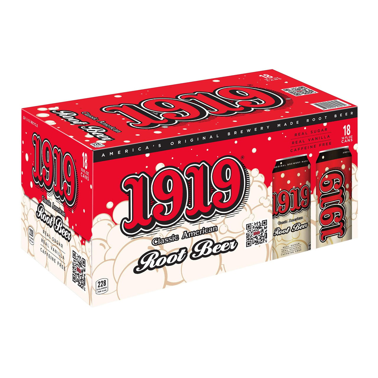 1919 Root Beer 18/16oz Cans - Image 1