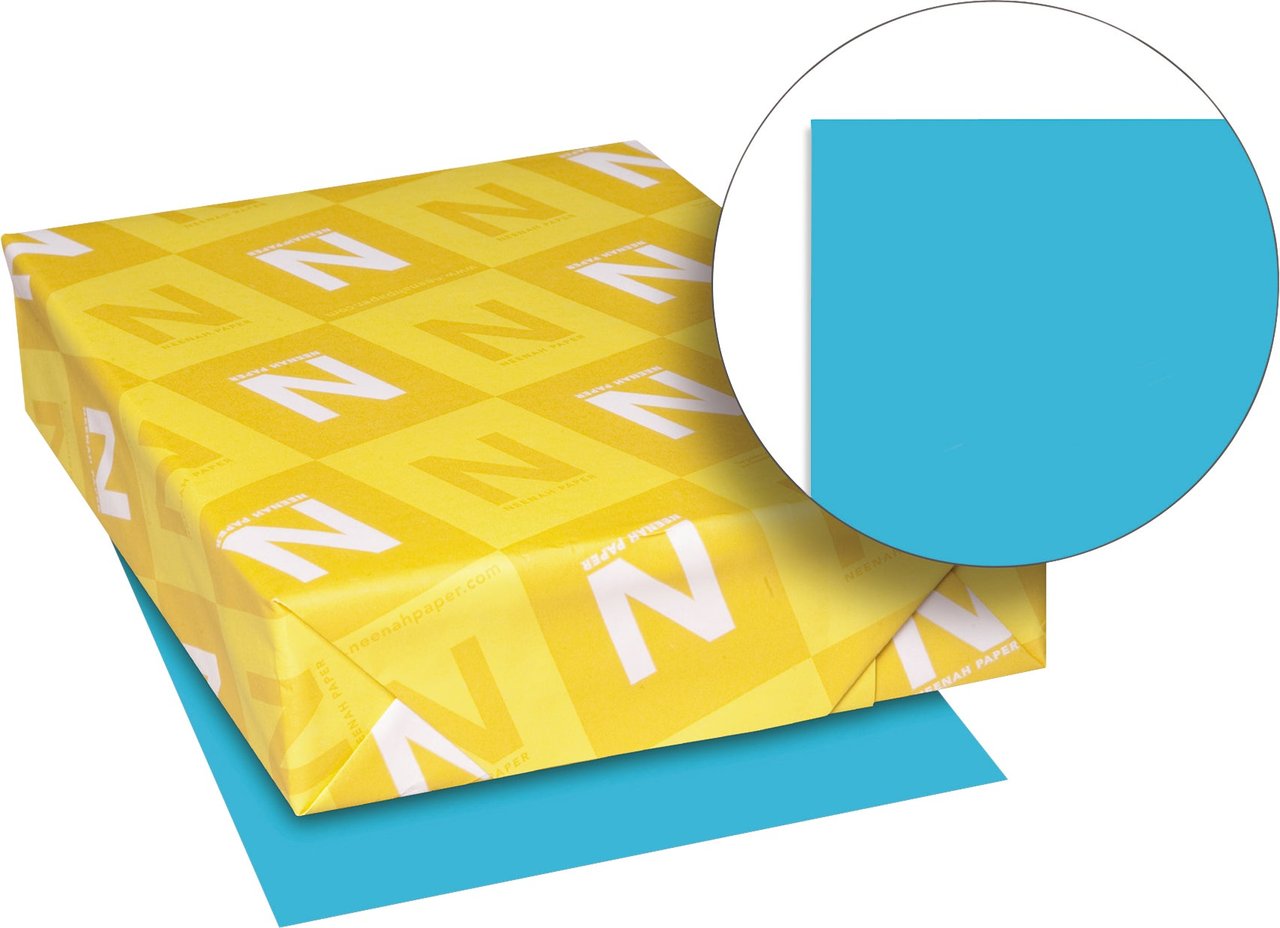 Astrobrights Color Paper, Lunar Blue, 8.5" x 11", 24 lb, 500 Sheets - Image 1