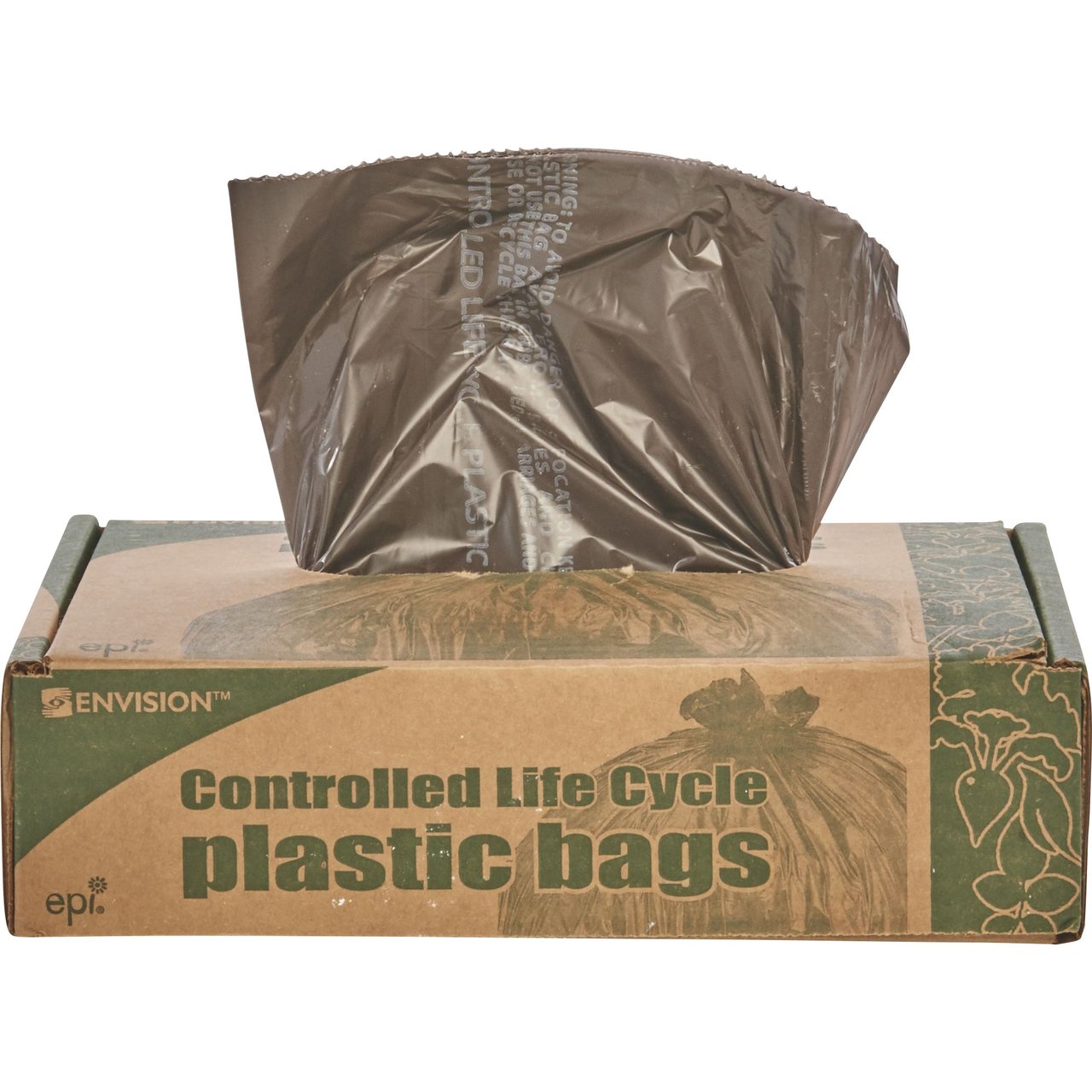 Stout 45-Gallon Recycled Content Trash Bags, 100 CT - Image 1