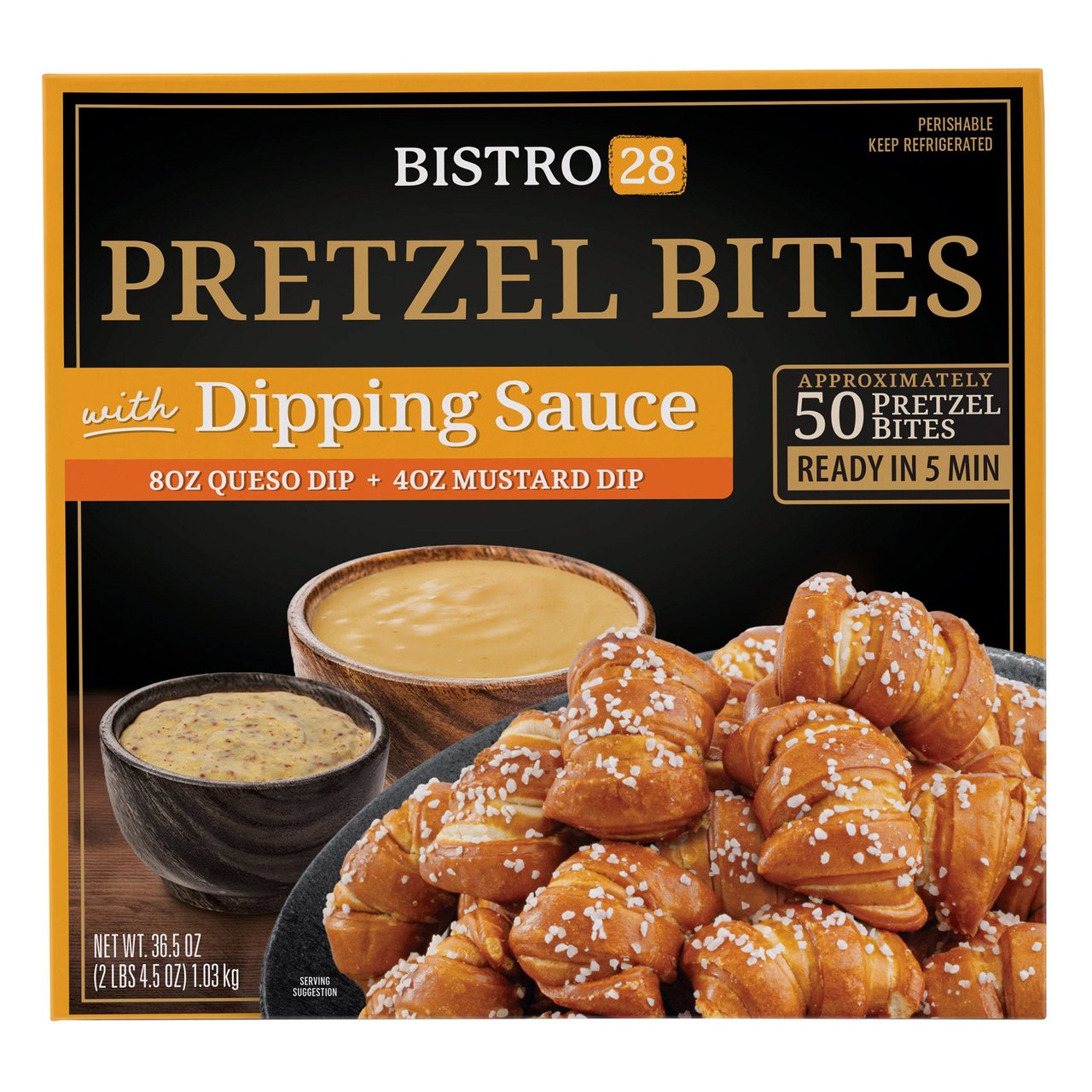 Bistro 28 Pretzel Bites 36.5 oz - Image 1