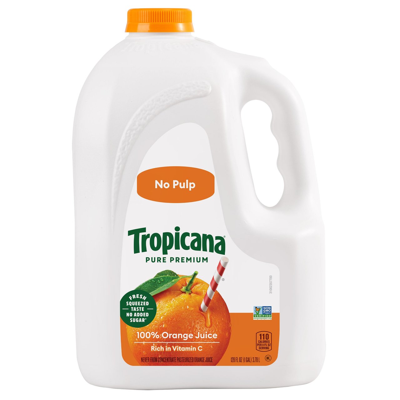 Tropicana Pure Premium Orange Juice 128 fl oz (4 Qts) - Image 1