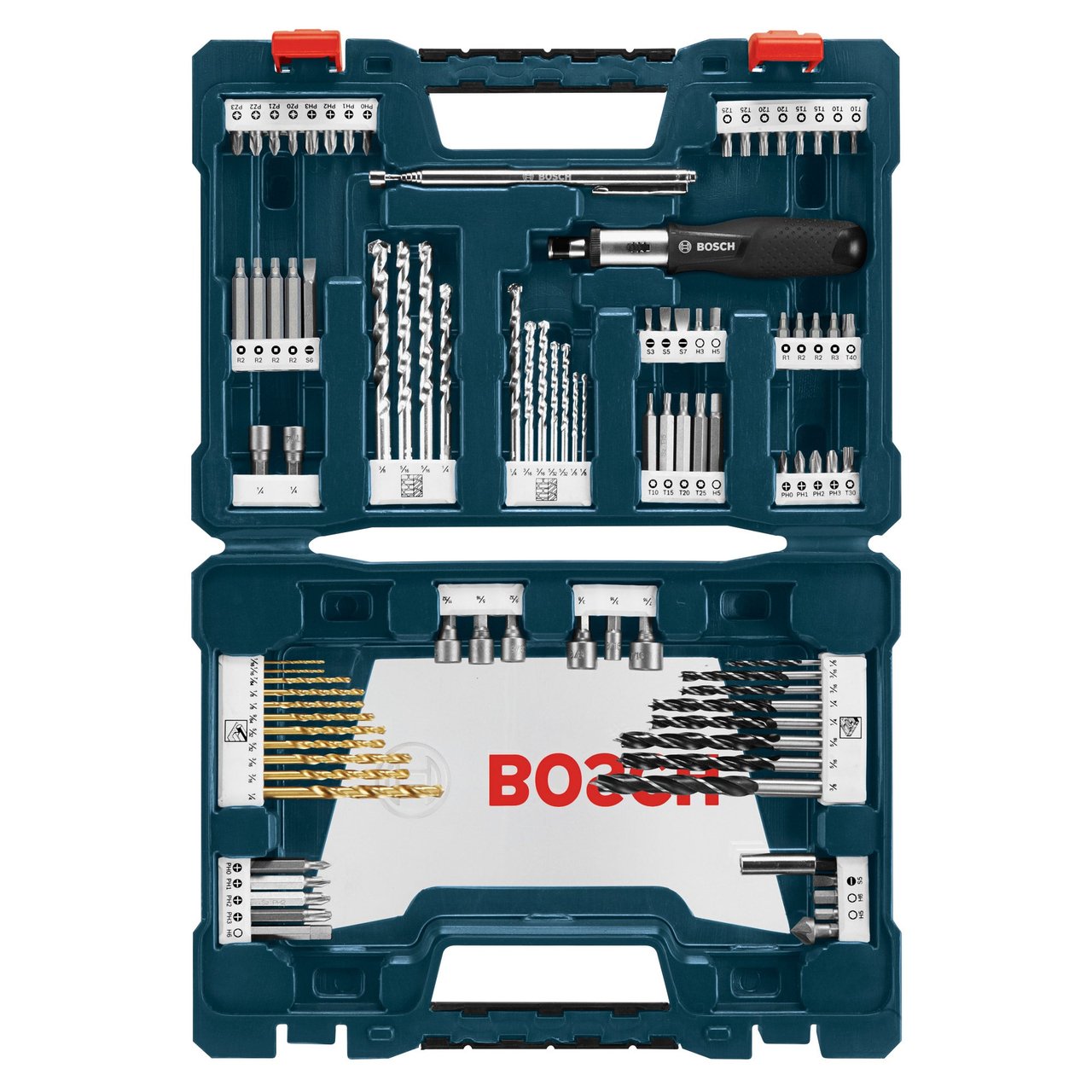 Bosch 91-Piece Drilling & Driving Mixed Bit Set with Case - Image 1
