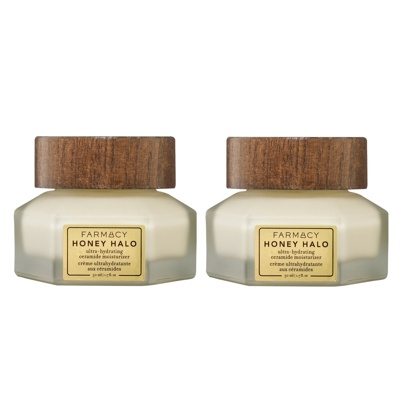 Farmacy Honey Halo Ultra-Hydrating Ceramide Moisturizer, 1.7 fl oz, 2-Pack