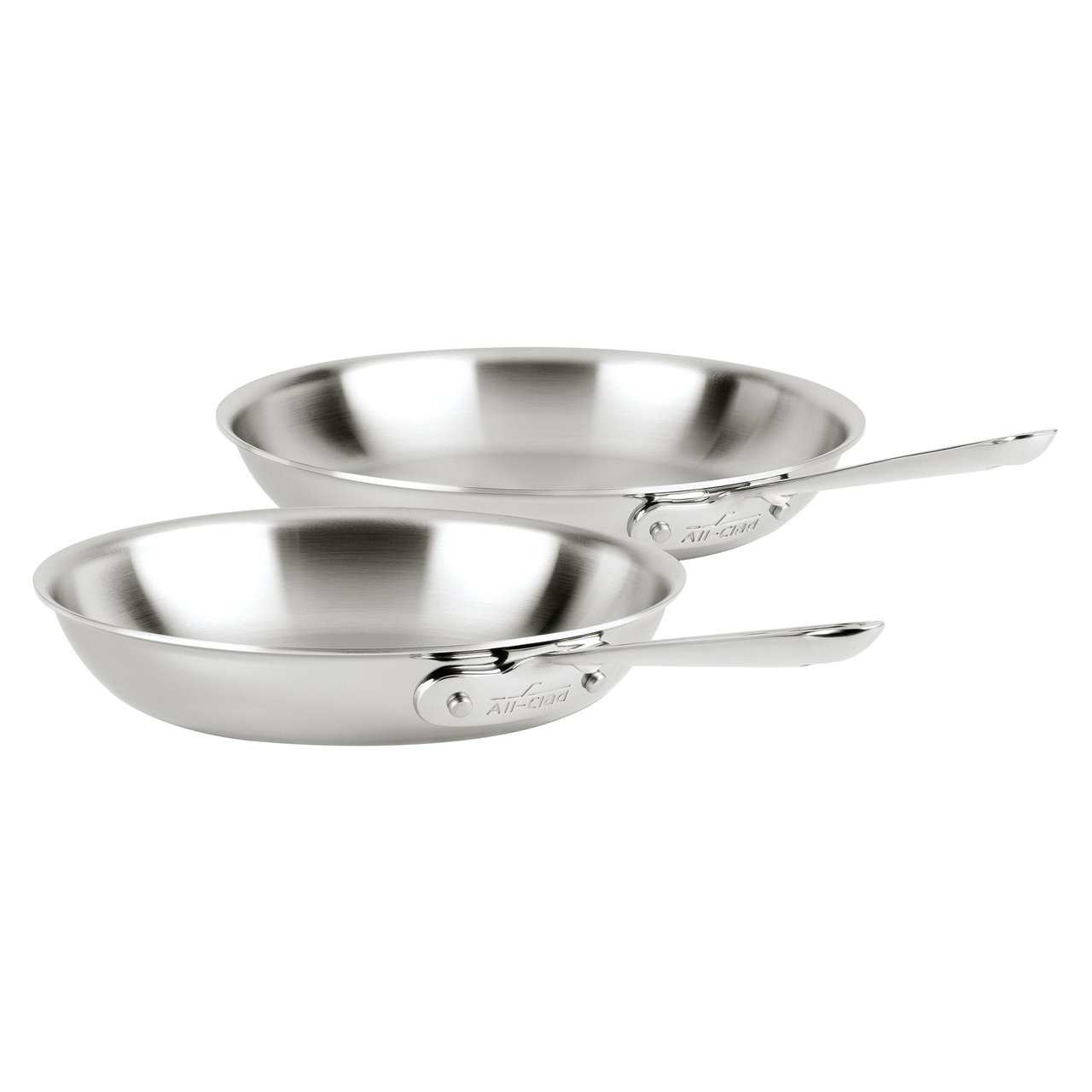 All-Clad D3 Stainless Steel Fry Pans 2-Piece - Image 1