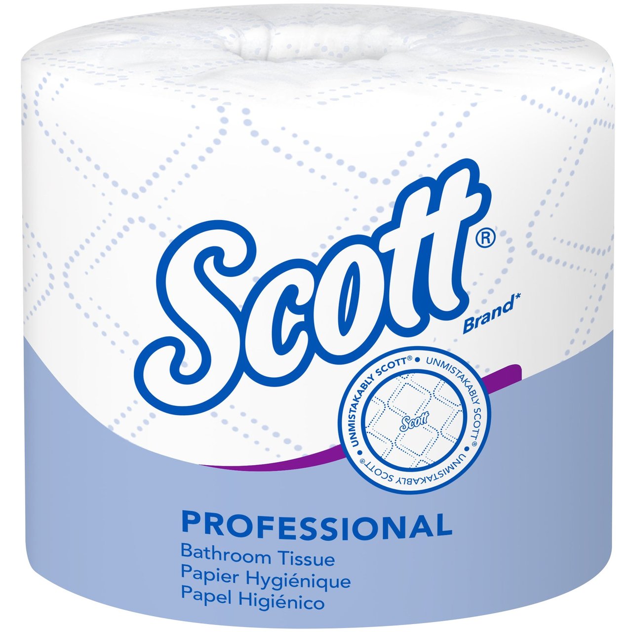 Scott Bath Tissue, Standard Roll, 2-Ply, 4.1" x 4", 550 Sheets, 20 Count - Image 1