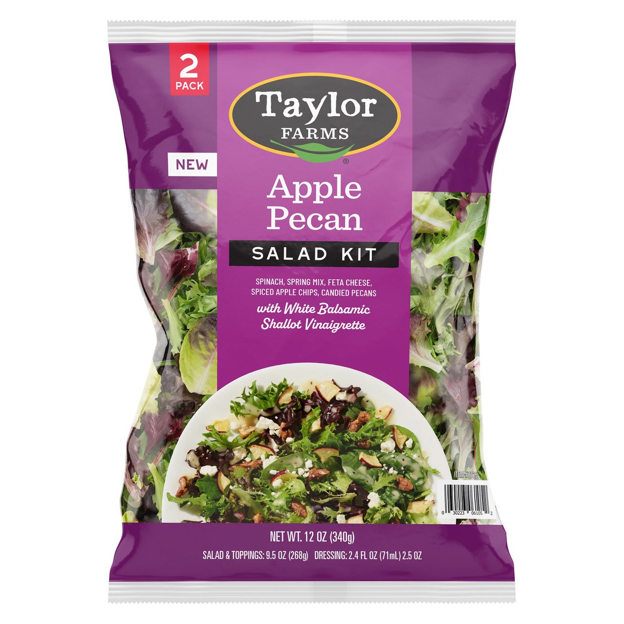 Apple Pecan Salad Kit 2-Pack - 9 oz - Image 1