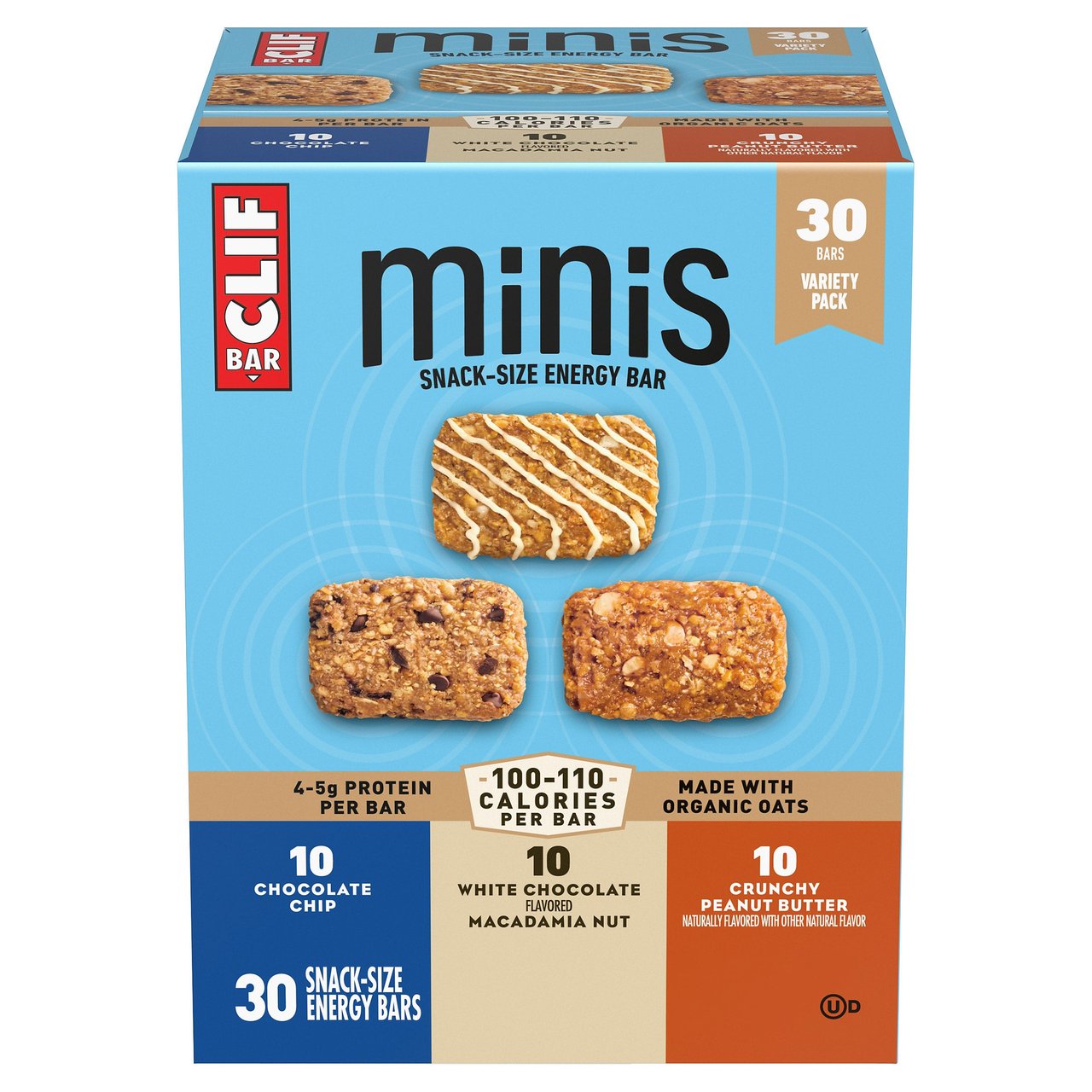 CLIF Bar Minis Variety Pack, 30 × 1 oz - Image 1