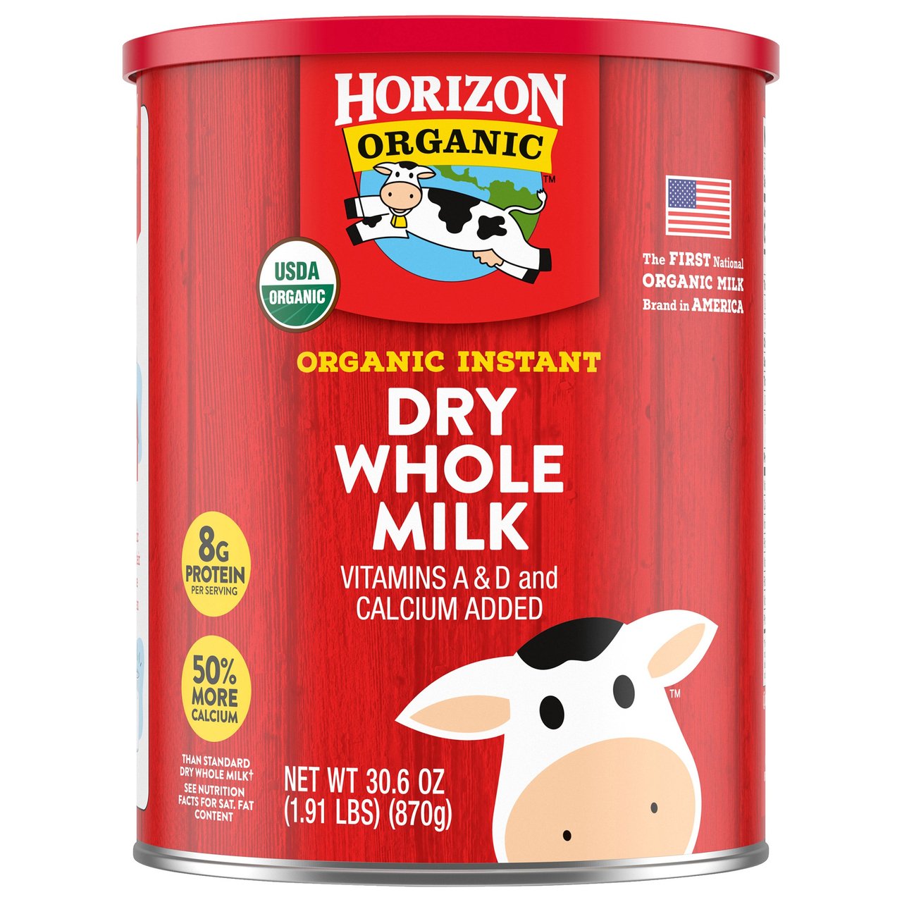 Organic Horizon Dry Whole Milk 30.6 oz - Image 1