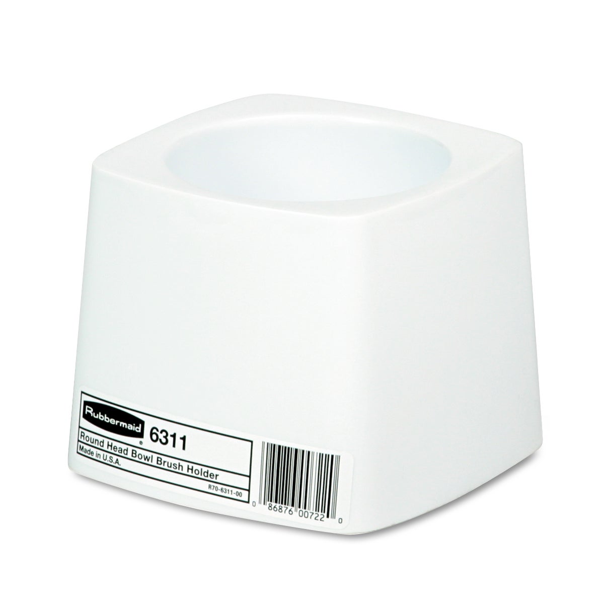 Rubbermaid Commercial Toilet Bowl Brush Holder, White (RCP631100WE) - Image 1