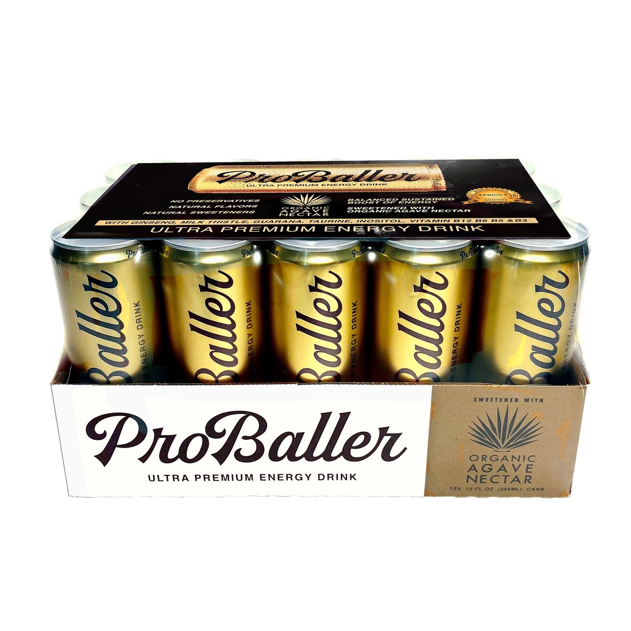 ProBaller Ultra Premium Energy Drink, Original, 12 fl oz, 15 ct