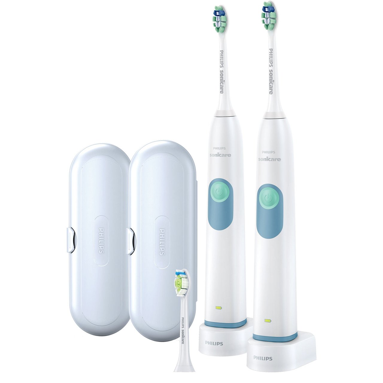 Philips Sonicare EssentialClean 2-Pack Rechargeable Toothbrushes