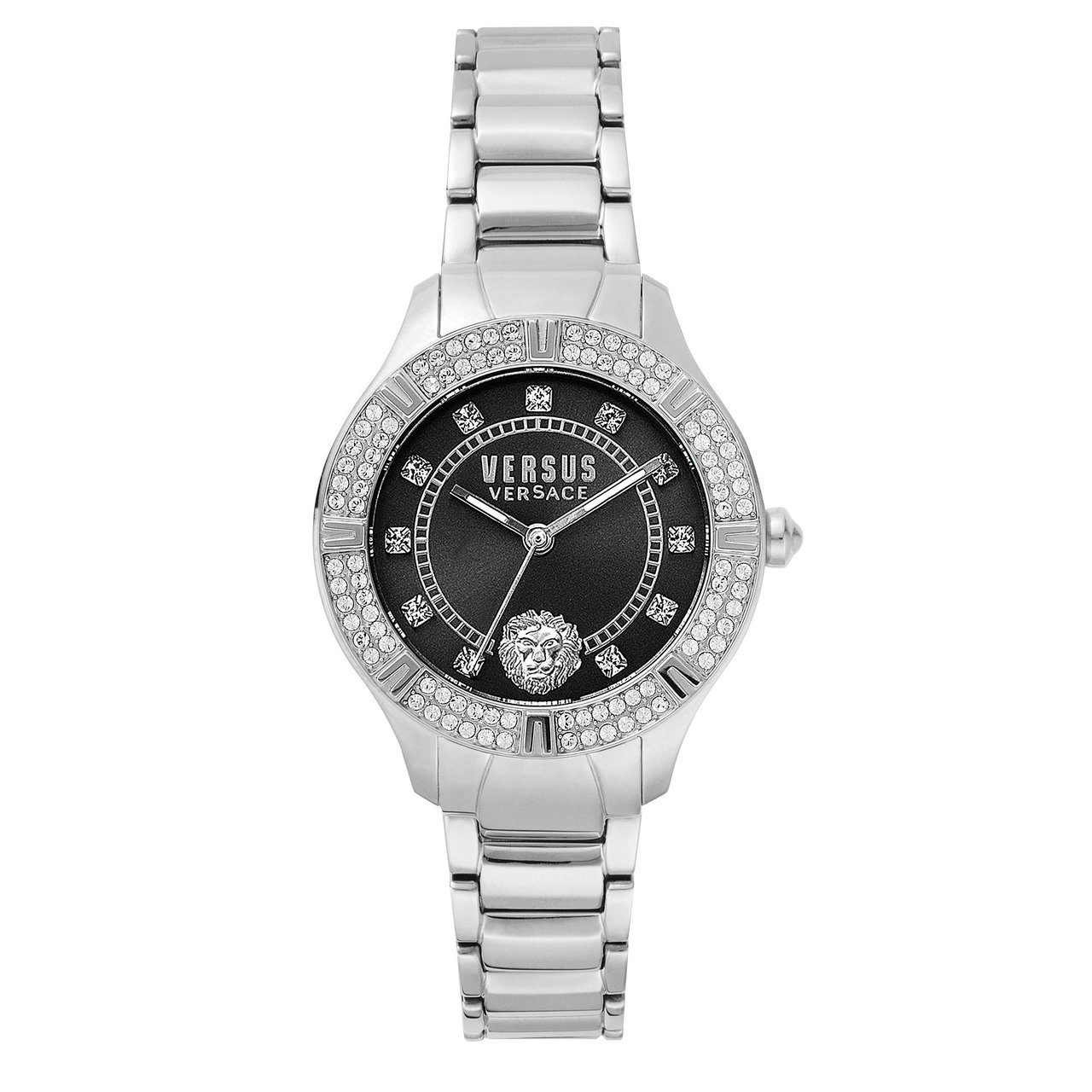 Versus Versace Black Dial Crystal Ladies Watch