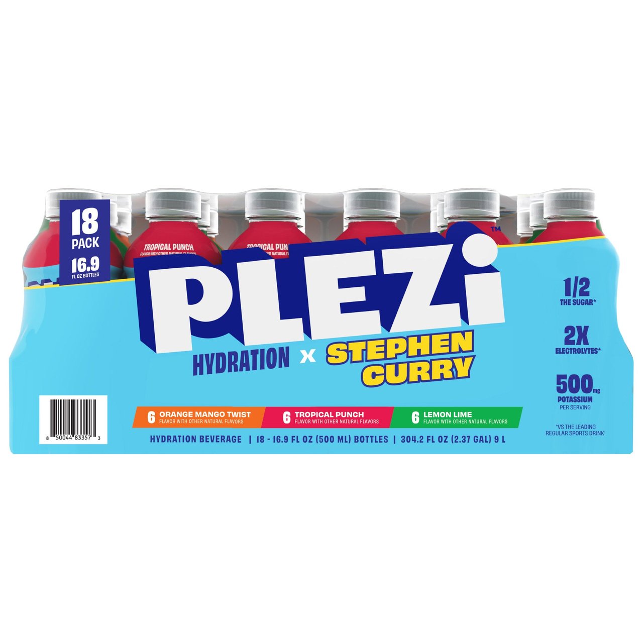 PLEZi Hydration Variety Pack 18 Pack 16.9 oz Each - Image 1