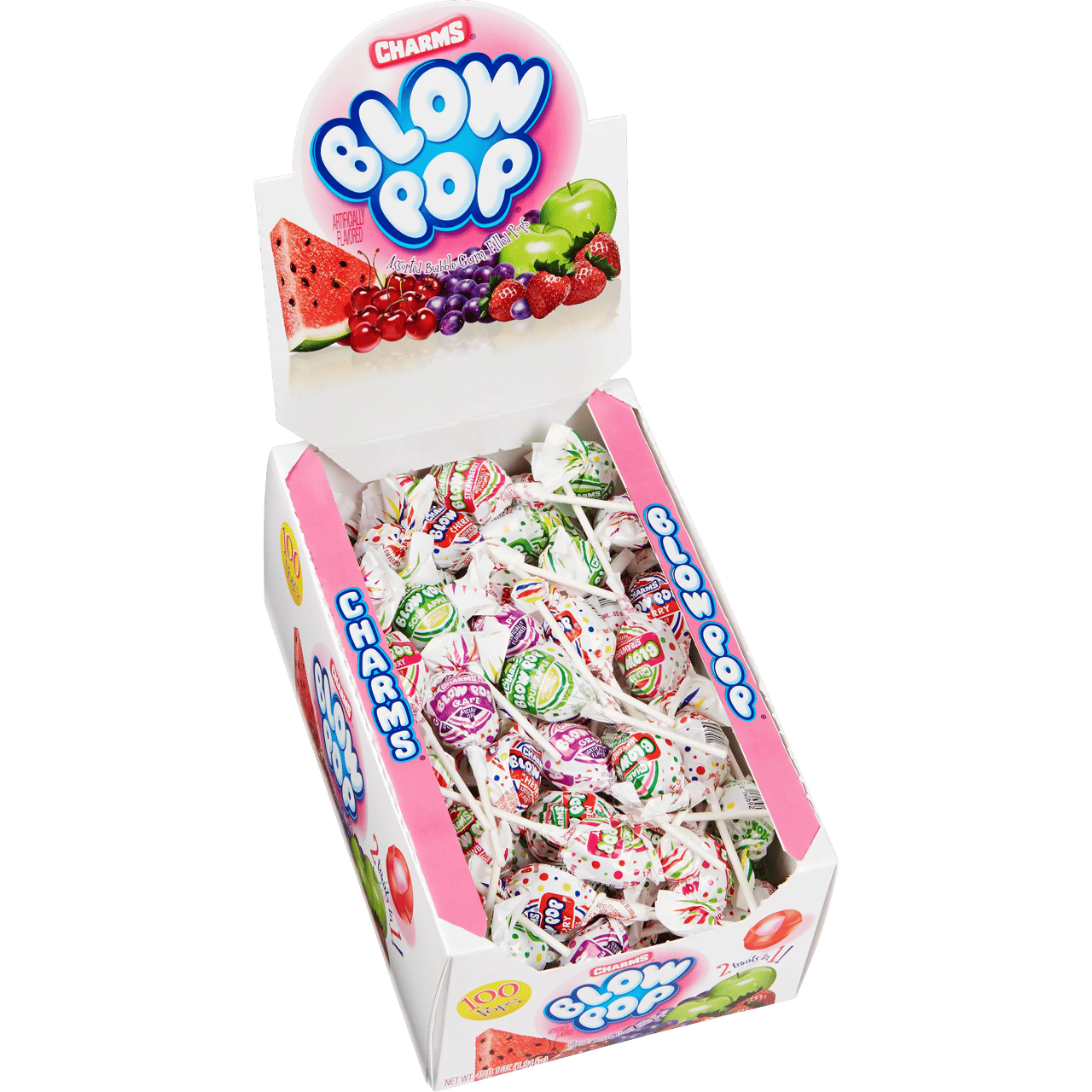 Charms Blow Pops Assorted Flavors, 100 CT - Image 1